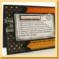 Decorating Cards With Wax - A Unique Halloween Invitation Idea 